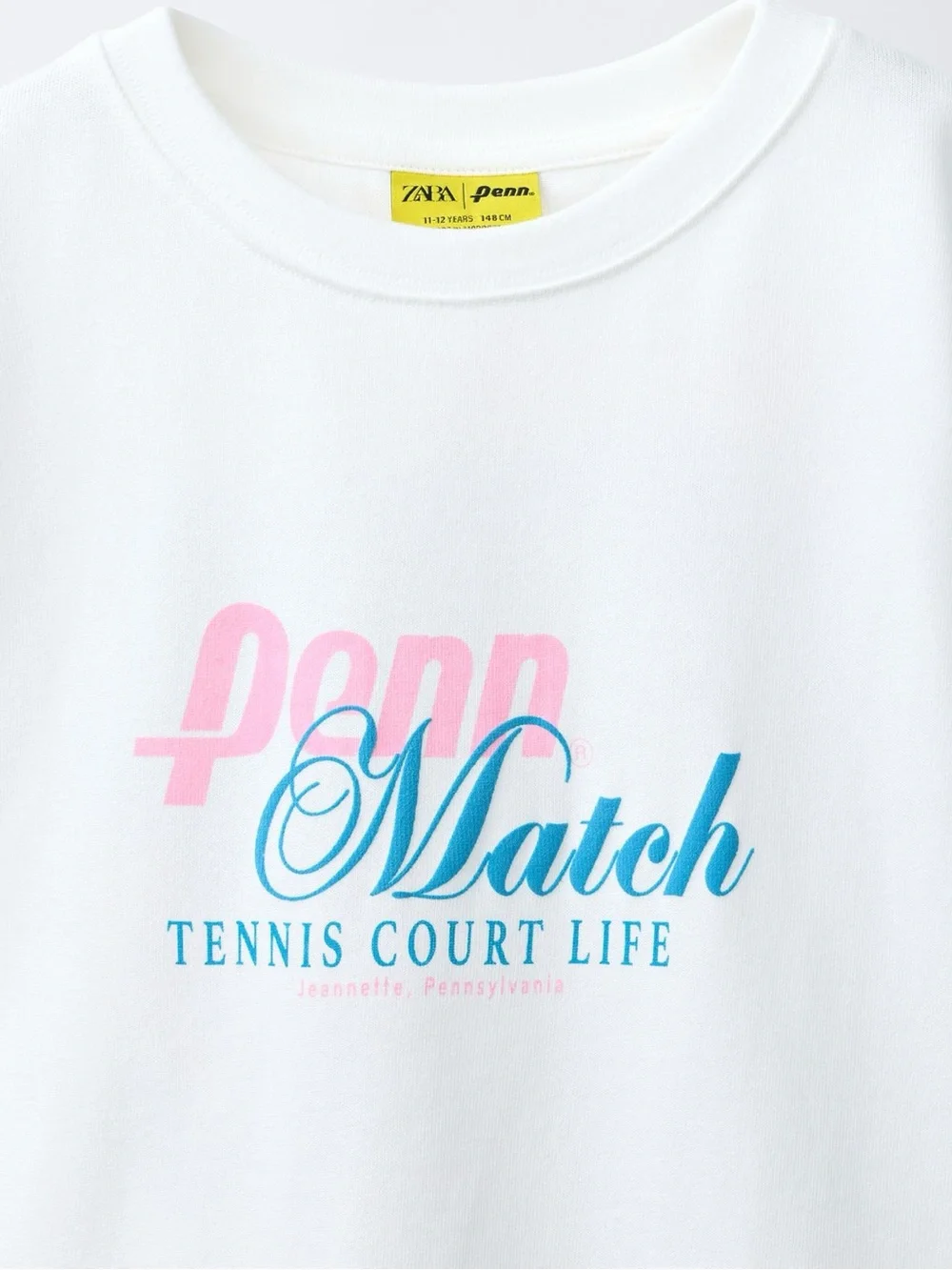 Zara Tennis Penn Print T-shirt